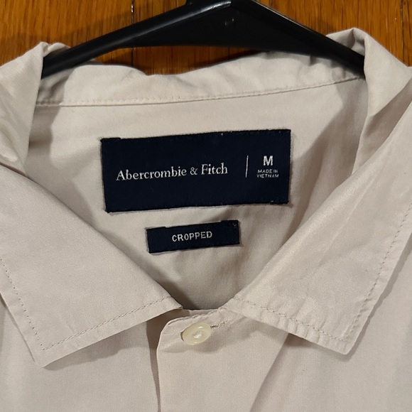 Abercrombie & Fitch Cream Casual Button Down Shirt - Picture 3 of 5